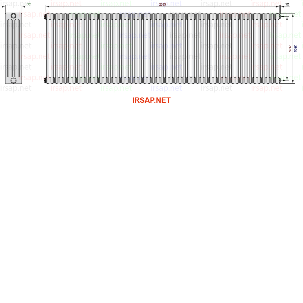 Радиатор IRSAP Tesi 52500/53 T30 CL 01